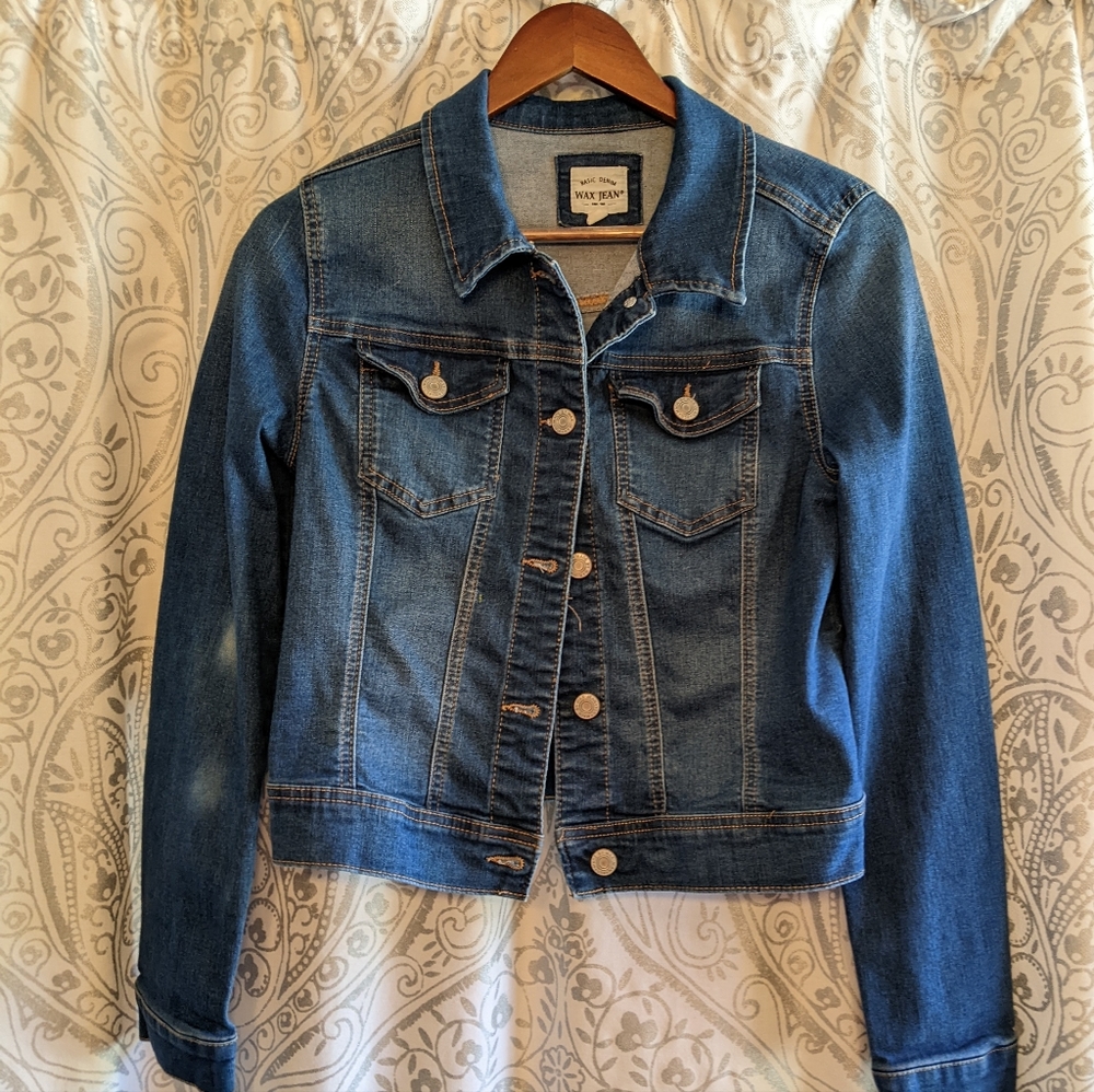 Cropped Jean Jacket Large
